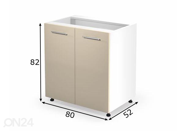 Кухонный шкаф (нижний) 80 cm размеры
