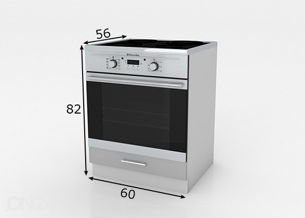 Кухонный шкаф для встраиваемой духовки 60 cm размеры