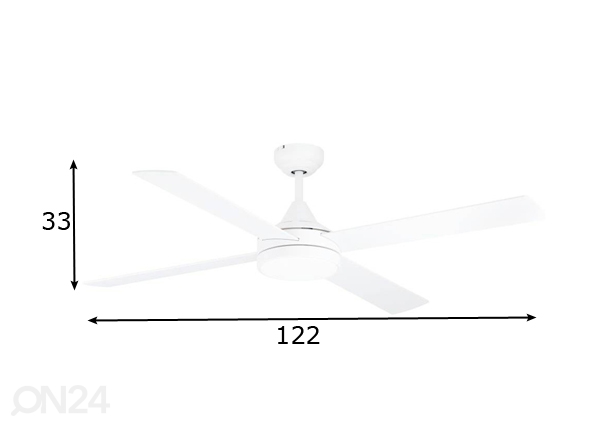 Лампа-вентилятор Тринидад размеры