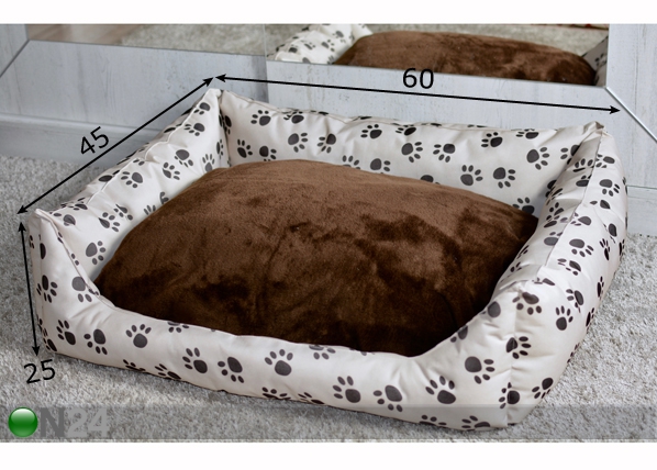 Лежак для собак Paw S2 60x45 cm размеры