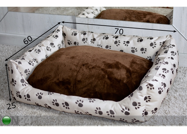 Лежак для собак Paw S3 70x60 cm размеры