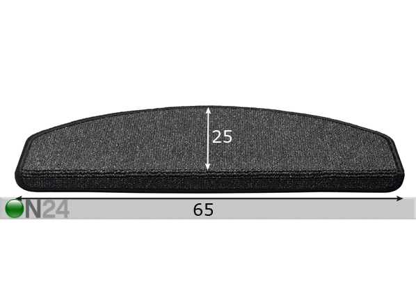 Лестничный коврик для ступеньки Pisa 25x65 cm размеры