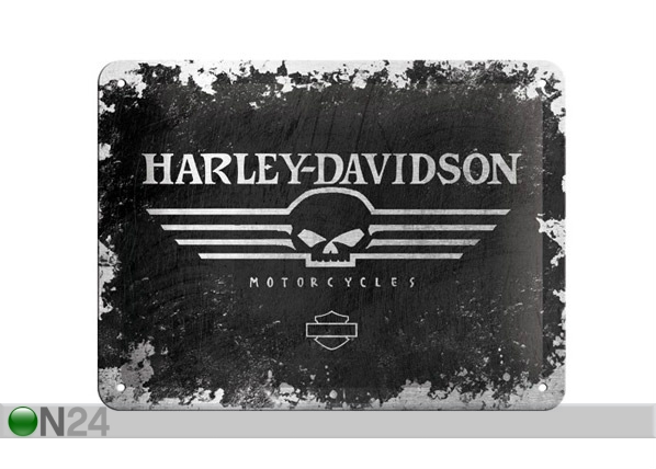 Металлический постер в ретро-стиле Harley-Davidson 15x20 см