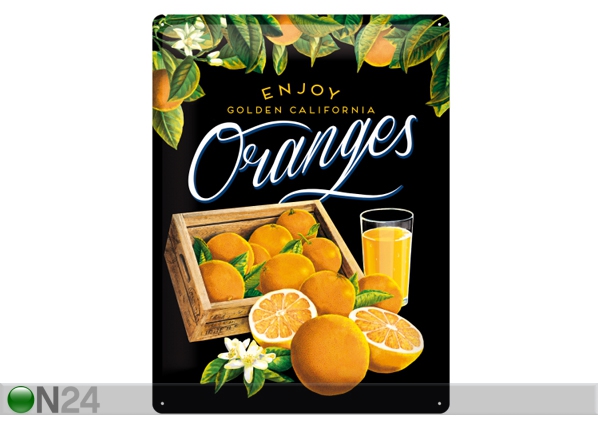 Металлический постер в ретро-стиле Oranges II 30x40 cm