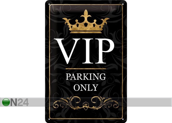 Металлический постер в ретро-стиле VIP Parking only 20x30cm
