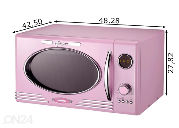Микроволновая печь Мелисса, розовая размеры