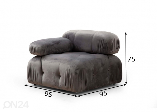 Модуль дивана размеры