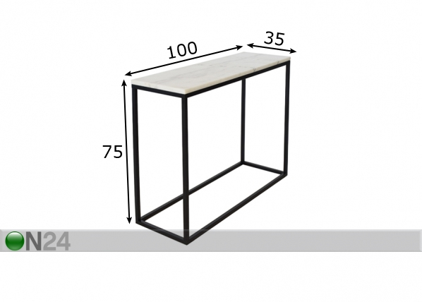 Мраморный консольный стол Accent размеры