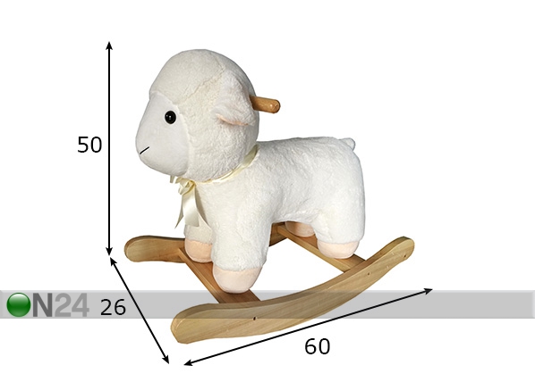 Мягкая игрушка-качалка Oвца размеры