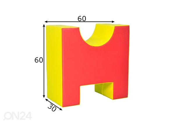 Мягкий модульный кубик 1 размеры