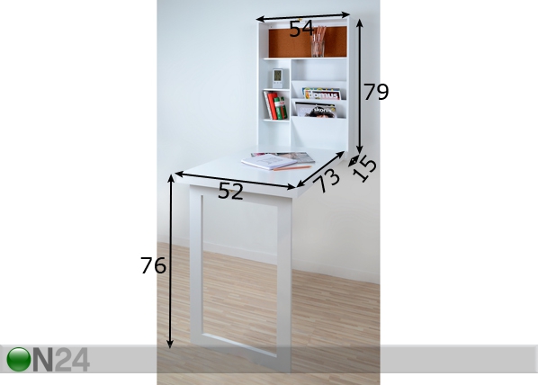 Навесной шкаф / стол 52x73 cm размеры