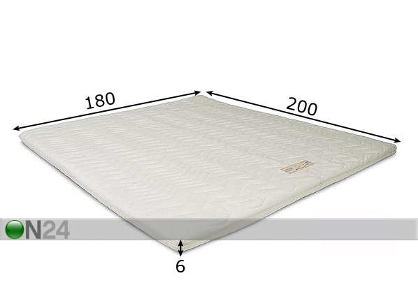 Наматрасник Madrazzi memory foam 180x200x6 cm размеры