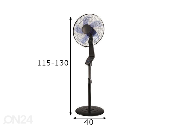 Напольный вентилятор с сенсорным экраном 50 Вт размеры