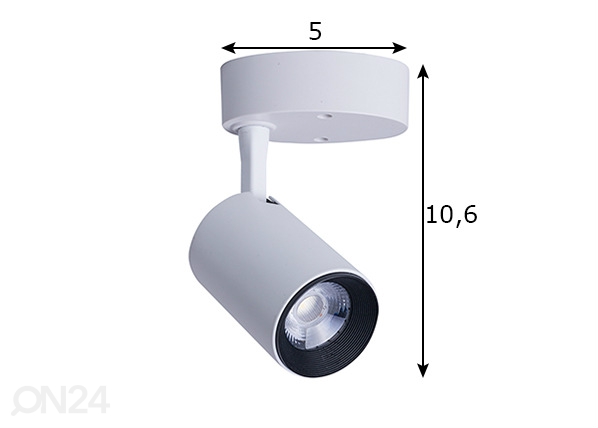 Направляемый потолочный LED светильник размеры