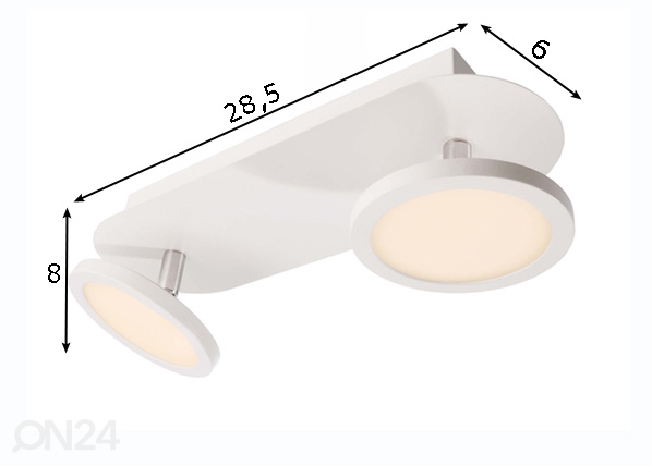 Направляемый потолочный светильник Dubhe II LED размеры
