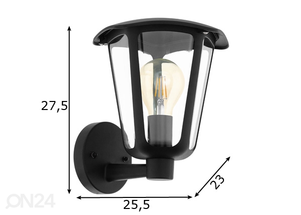 Наружный светильник Monreale размеры
