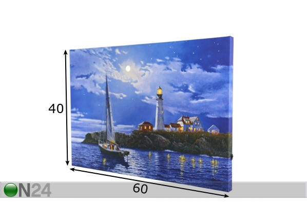 Настенная картина Home 120x40 см размеры