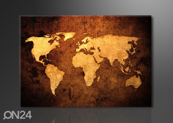 Настенная картина Worldmap 120x80 cm
