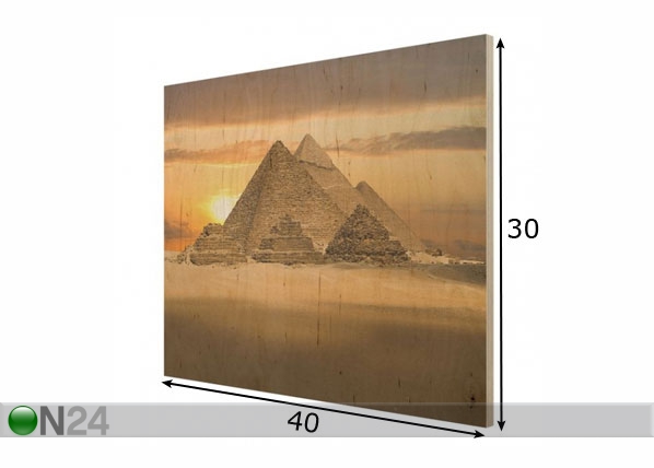 Настенная картина на древесине Dream of Egypt размеры