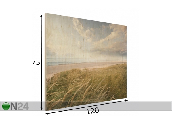 Настенная картина на древесине Dunes dream 75x120 см размеры