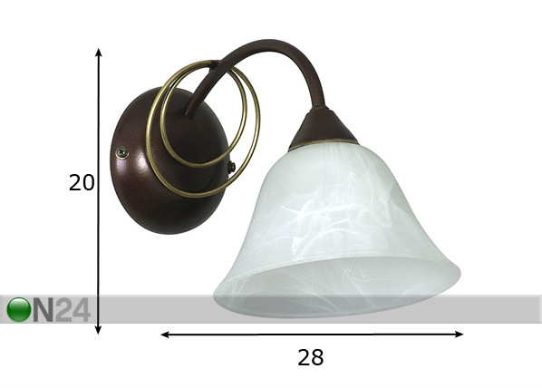 Настенная лампа Bueno размеры