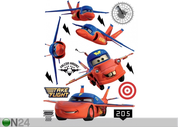 Настенная наклейка Disney Cars flies 65x85 см