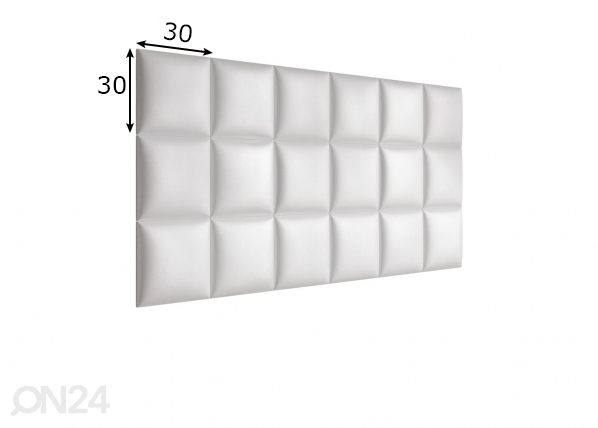 Настенная панель с покрытием из кожзаменителя 30x30 cm размеры
