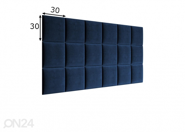 Настенная панель с текстильным покрытием 30x30 cm размеры