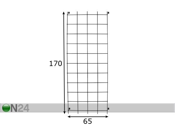 Настенная решётка 65x170 cm размеры