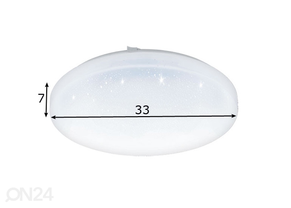 Настенно-потолочный светильник Frania-S Ø 33 см размеры