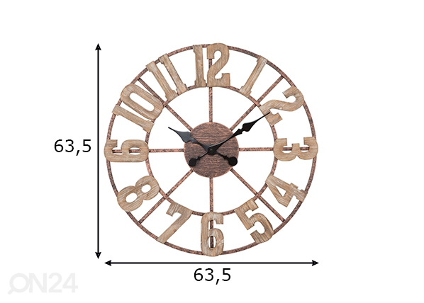 Настенные часы размеры
