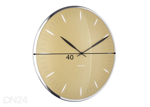 Настенные часы Leaf Jungle жёлтый Ø 40 cm размеры