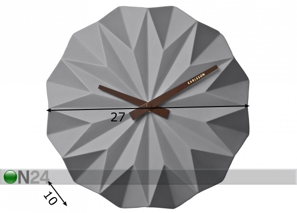 Настенные часы Origami размеры