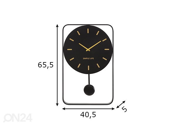 Настенные часы Simple Life 40,5x65,5 cm размеры