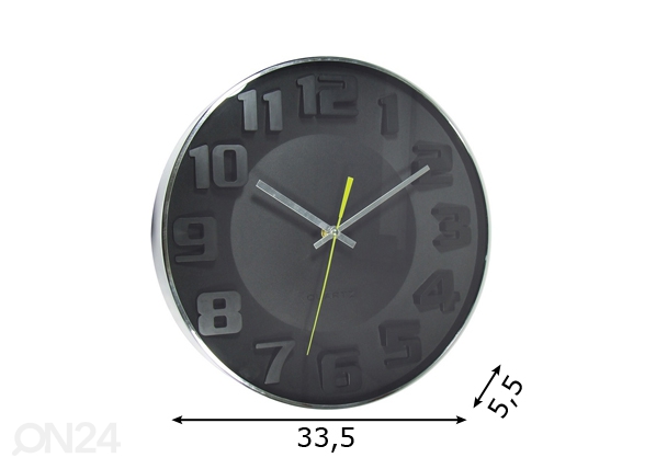 Настенные часы Ø 33,5 см размеры