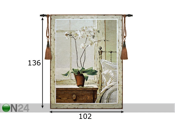 Настенный ковер Orhidee 102x136 cm размеры