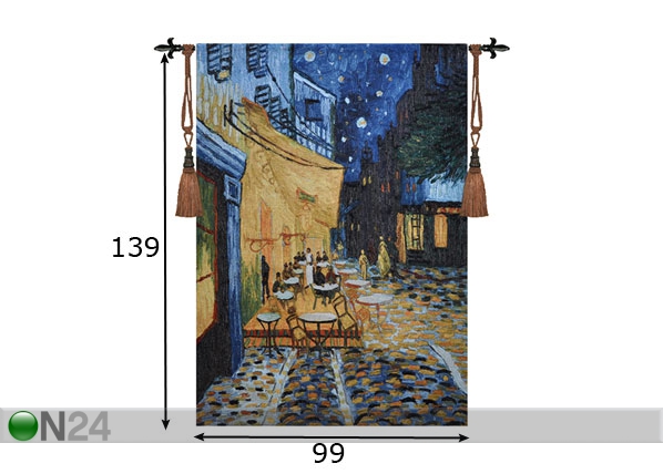 Настенный ковер Van Gogh Night Café 99x139 cm размеры
