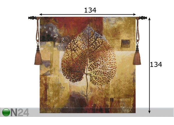 Настенный ковер Гобелен Autumn 134x134 см размеры