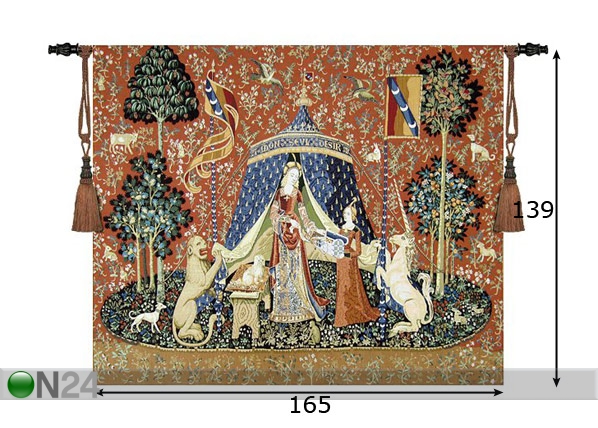 Настенный ковер Гобелен Unicorn 139x165 см размеры