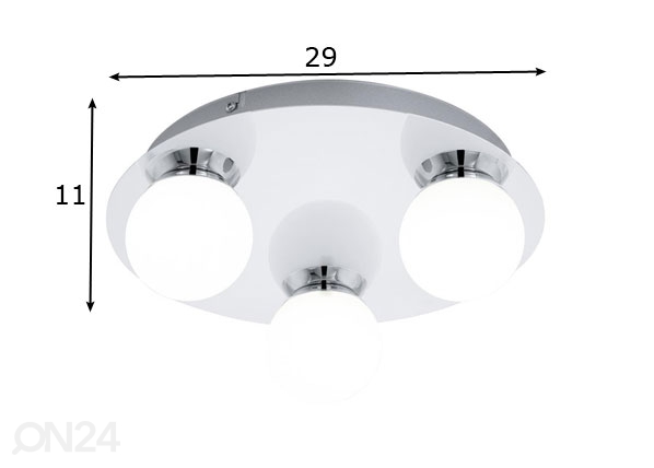 Настенный/потолочный светильник Mosiano LED размеры