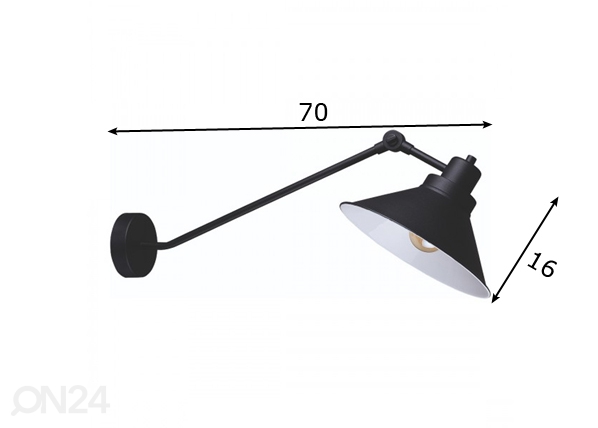 Настенный светильник размеры