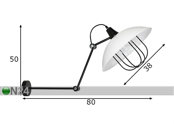 Настенный светильник Danton III размеры