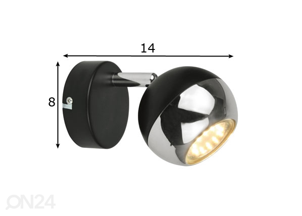 Настенный светильник Gaster Black размеры