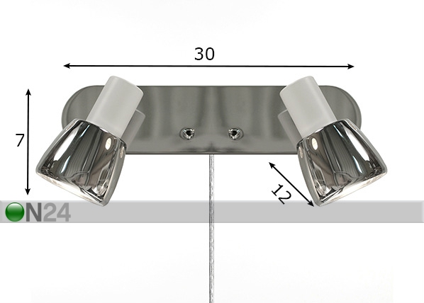 Настенный светильник Hugo 2 размеры