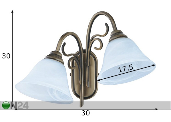 Настенный светильник Patyna III размеры