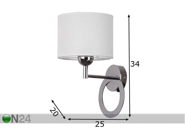 Настенный светильник Pres-2 размеры