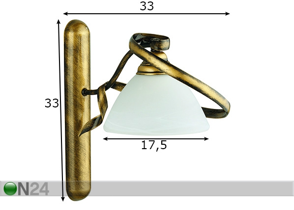 Настенный светильник Retro размеры