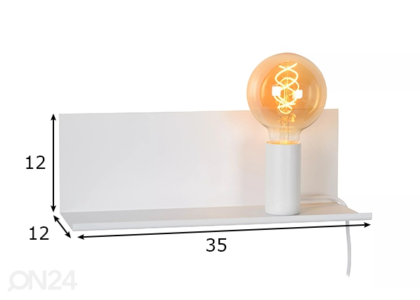 Настенный светильник SEBO белый размеры