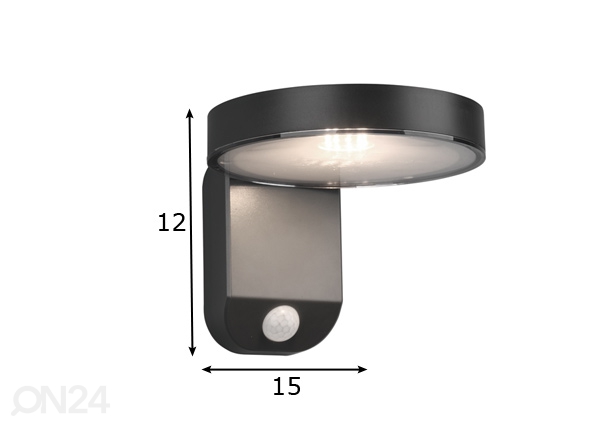 Настенный светильник с датчиком движения Posadas размеры