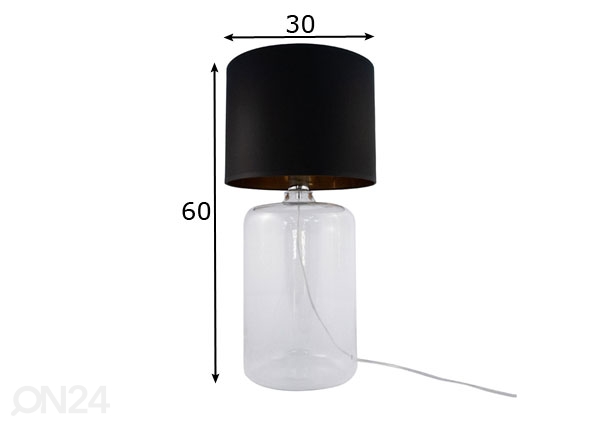 Настольная лампа Amarsa BKGO размеры